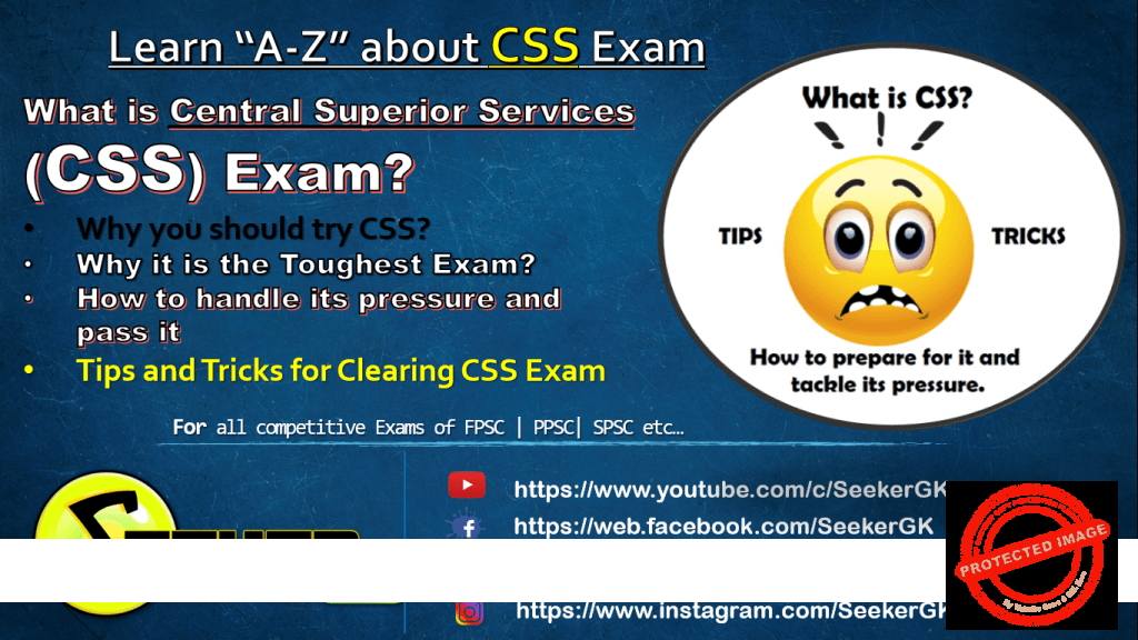 Css Exam fearing and scaring symbol but confident to pass CSS exam