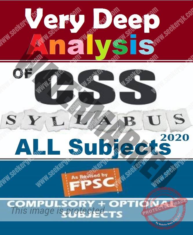 Syllabus of 2020 is shown Compulsory and Optional Subjects