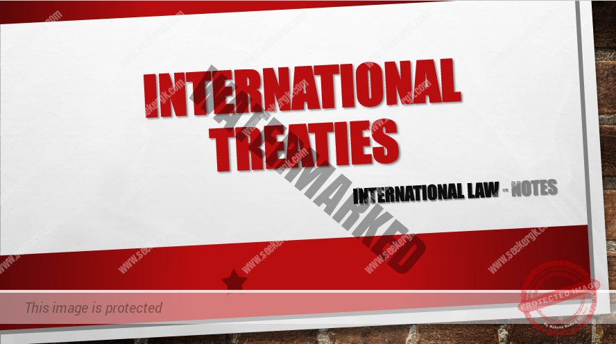 International treaties in International Law